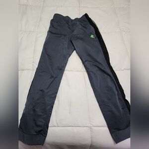 Kids Gray and Black Track Pants Basket Ball
